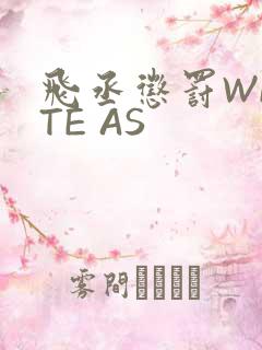 飞丞惩罚WRITE AS