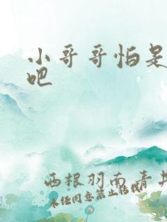 小哥哥怕是有毒吧