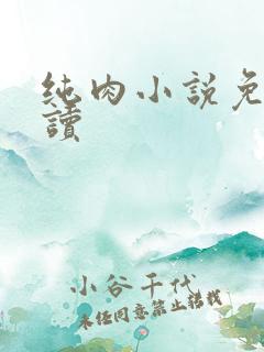 纯肉小说免费阅读