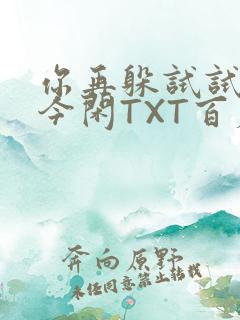 你再躲试试BY今闲TXT百度网盘