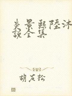 炎景熙陆沐擎小说全集