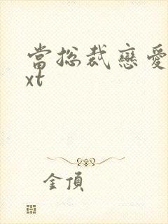 当总裁恋爱时txt