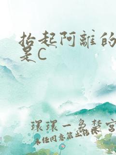 抬起阿离的腿就是C