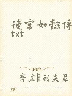 后宫如懿传全文txt