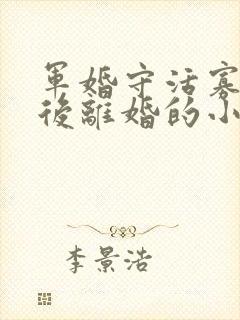 军婚守活寡重生后离婚的小说