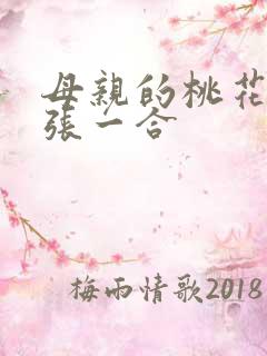 母亲的桃花源一张一合