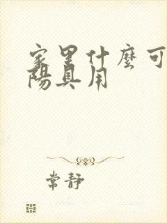 家里什么可以当阳具用