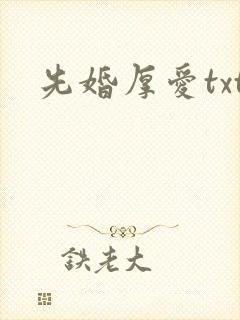 先婚厚爱txt