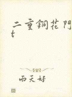 二重铜花门txt