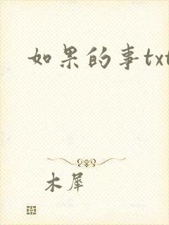 如果的事txt