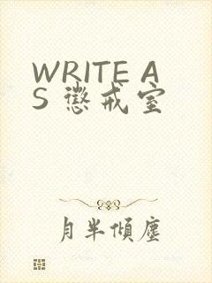 WRITE AS 惩戒室