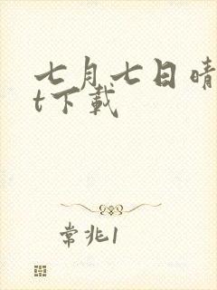 七月七日晴txt下载