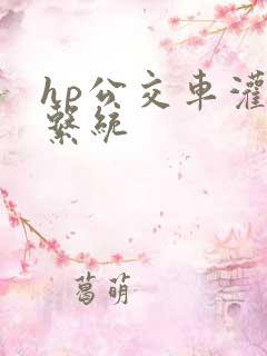 hp公交车灌溉系统