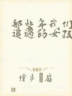 那些年我们一起追过的女孩小说