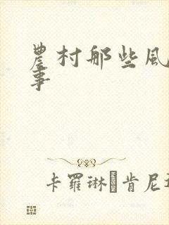 农村那些风流韵事