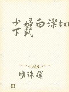 少妇白洁txt下载