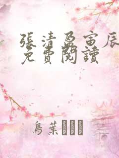 张清盈寅辰小说免费阅读