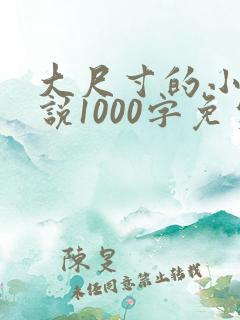 大尺寸的小黄说说1000字免费阅读