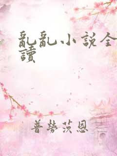 乱乱小说全文阅读