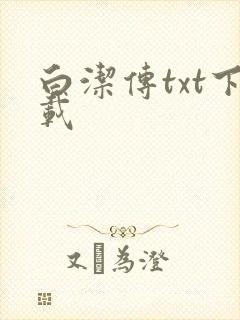 白洁传txt下载