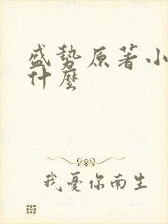 盛势原著小说叫什么