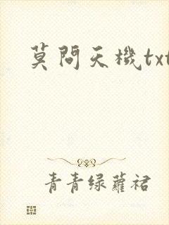 莫问天机txt