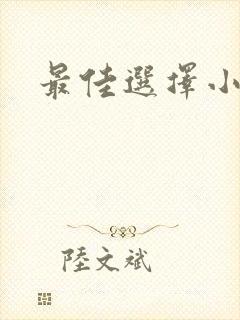 最佳选择小说