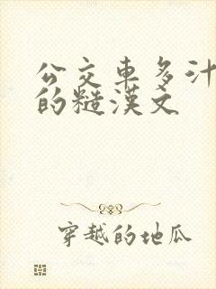 公交车多汁多肉的糙汉文