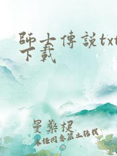 师士传说txt下载