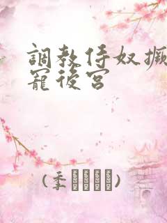 调教侍奴撅臀男宠后宫