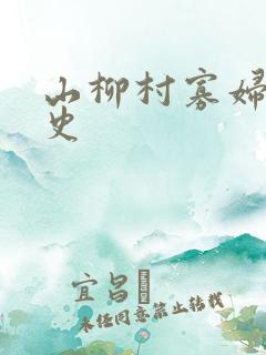 山柳村寡妇的情史