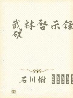 武林启示录 楚破