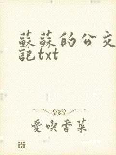 苏苏的公交车日记txt