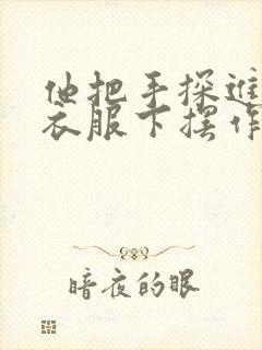 他把手探进我的衣服下摆作文