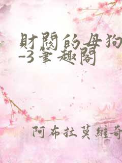 财阀的母狗们1-3笔趣阁