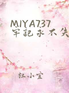 MIYA737牢记永不失联