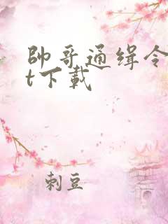 帅哥通缉令txt下载