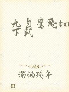 九月鹰飞txt下载