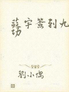 苏宇签到九转玄功