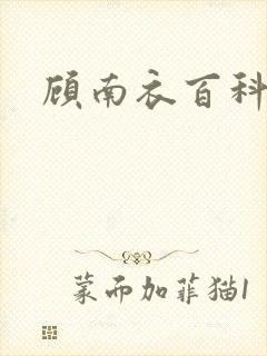 顾南衣百科