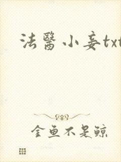 法医小妾txt