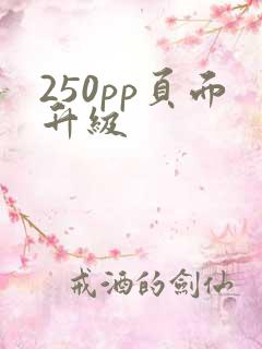 250pp页面升级