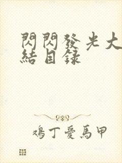 闪闪发光大团圆结目录