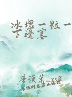 冰块一粒一粒往下边塞