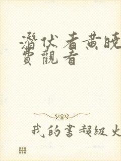 潜伏者黄晓明免费观看