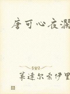 唐可心夜澜绝