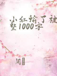 小红输了被小明整1000字