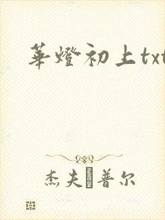 华灯初上txt
