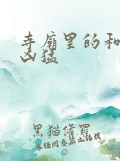 寺庙里的和尚很凶猛