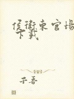 侯卫东官场笔记 下载